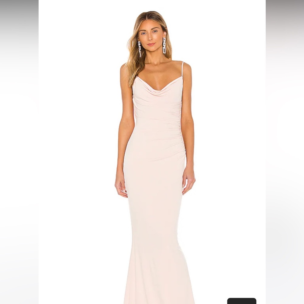 Katie May blush lace dress gown from revolve. NWT and perfect condition prom
